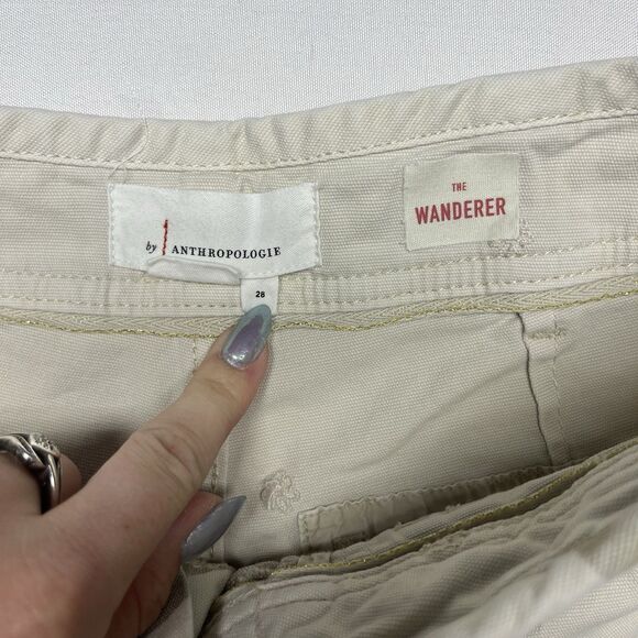 ANTHROPOLOGIE Pants The Wanderer Camo Sz 28 / 6 - Picture 6 of 9